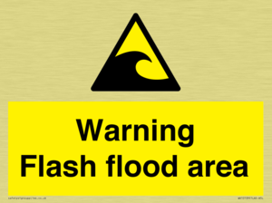 Warning Flash flood area